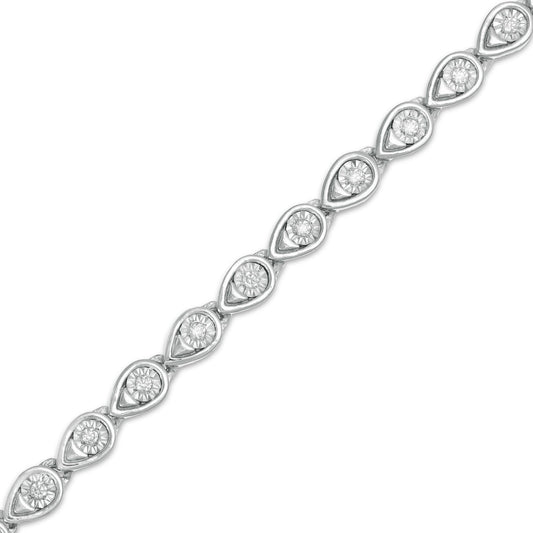 1/10 Ct. T.W. Diamond Bracelet In Sterling